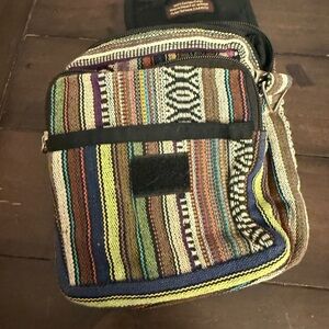 Kyber Black Nylon Bag Pouch Organizer Lightweight Travel Cosmetic Bag No Strap